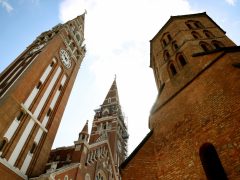Szeged, szegedi dóm, torony, javítás