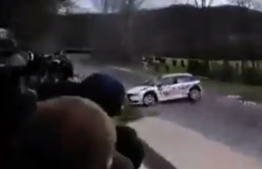 Videón az esztergom rally balesete